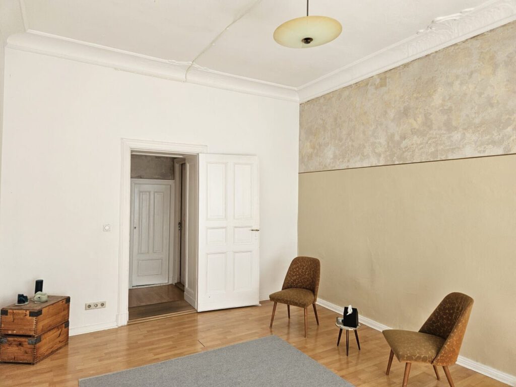 Der Empfangsbereich.